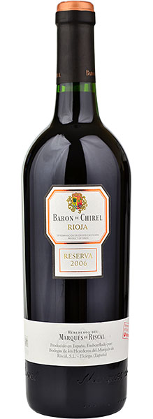 Baron de Chirel Rioja Reserva, Marques De Riscal 2010/2011 75cl