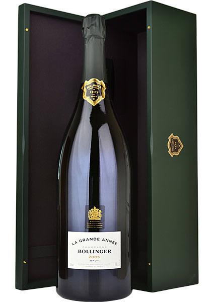 Bollinger Grande Annee 2007 Champagne Jeroboam (3 litre) in Green Wood Box