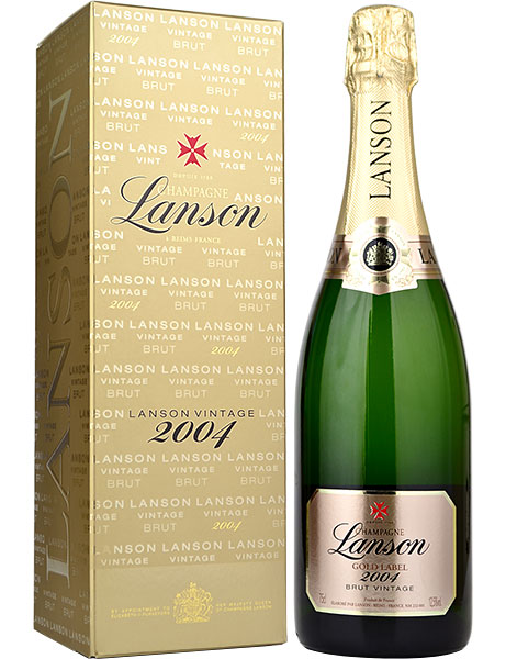 Lanson Gold Label Brut Vintage 2004/2005 75cl in Branded Box