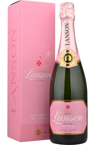Lanson Rose Brut NV Champagne 75cl in Branded Box