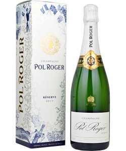 Pol Roger Brut Reserve NV - White Foil 75cl in Branded Box
